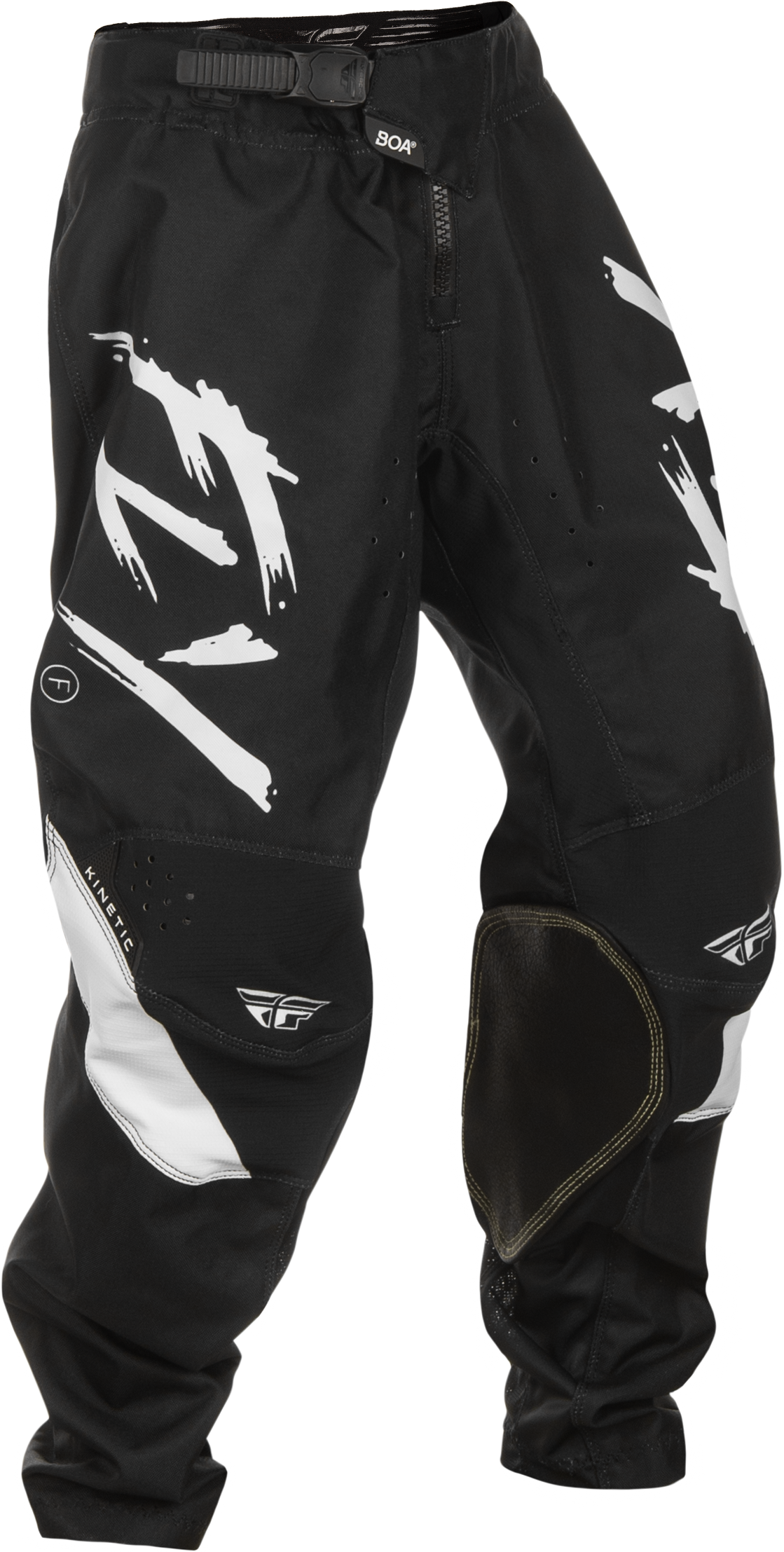 Fly MX25 Youth Kinetic Stoke Pants - Black / White