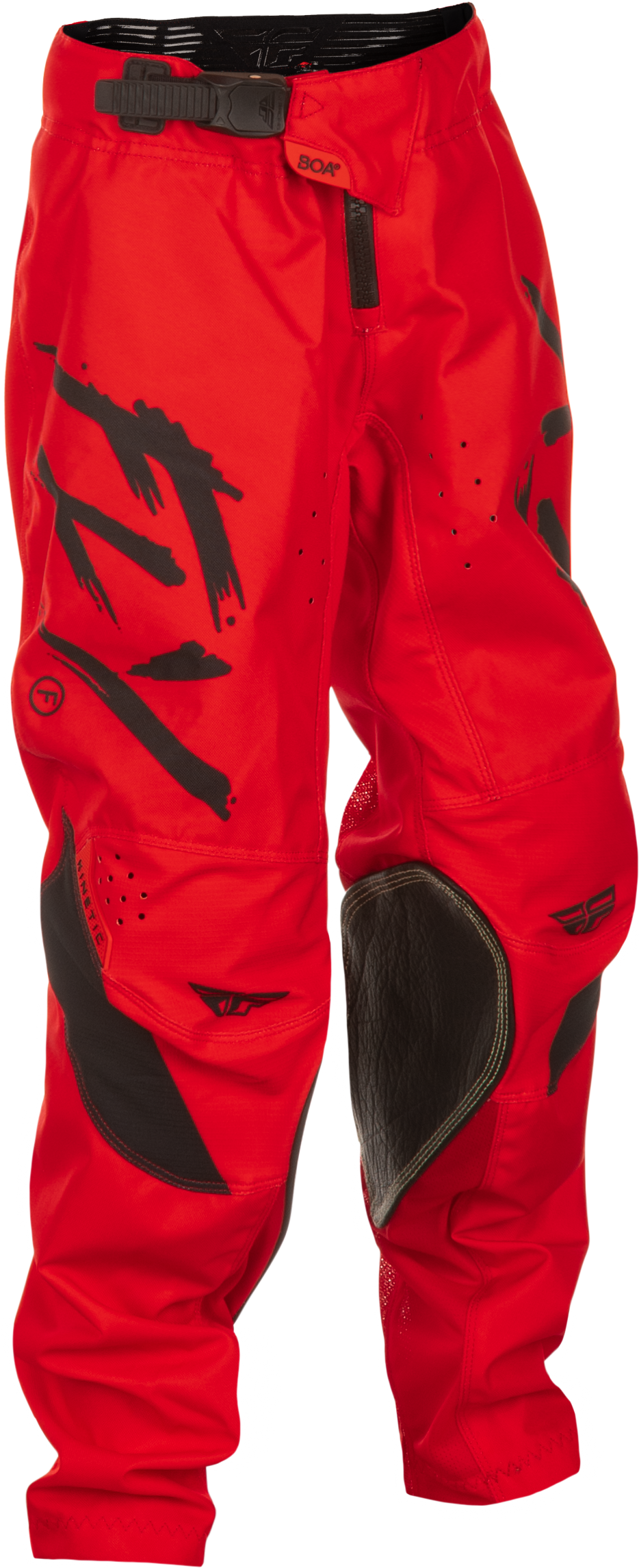Fly MX25 Youth Kinetic Stoke Pants Red - Black