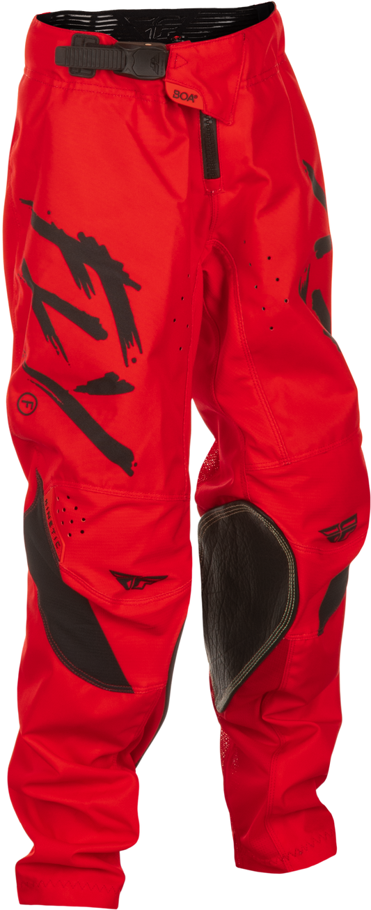 Fly MX25 Youth Kinetic Stoke Pants Red - Black