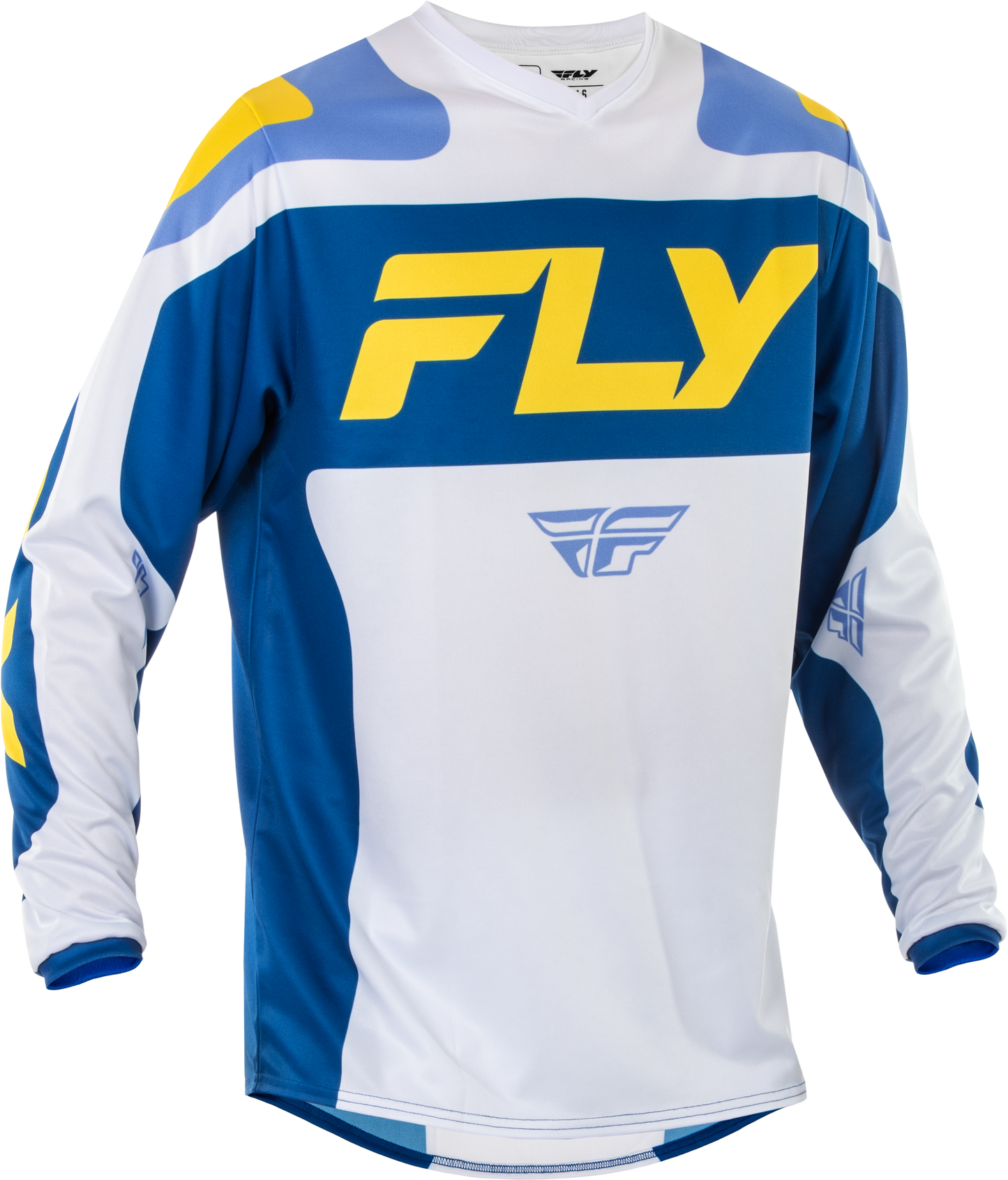 Fly MX25 F-16 Jersey - White / Blue / Yellow
