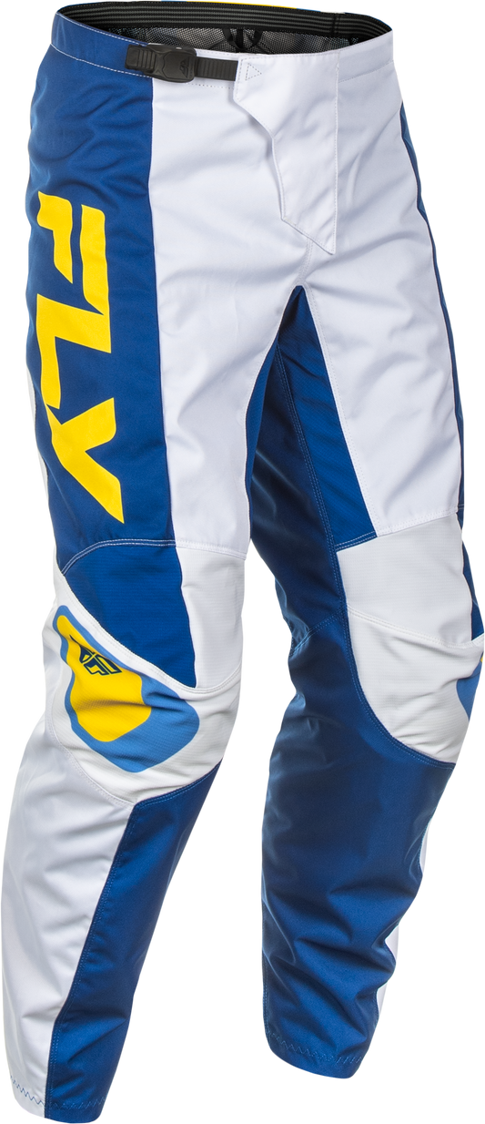 Fly MX25 F-16 Pants White Blue Yellow