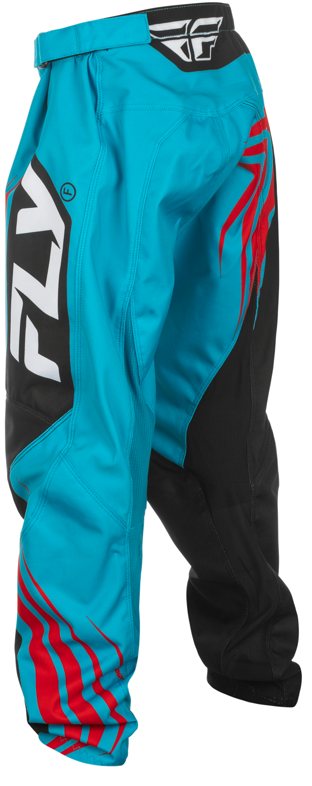 Fly MX25 Youth F-16 Pants Cyan - Black Red