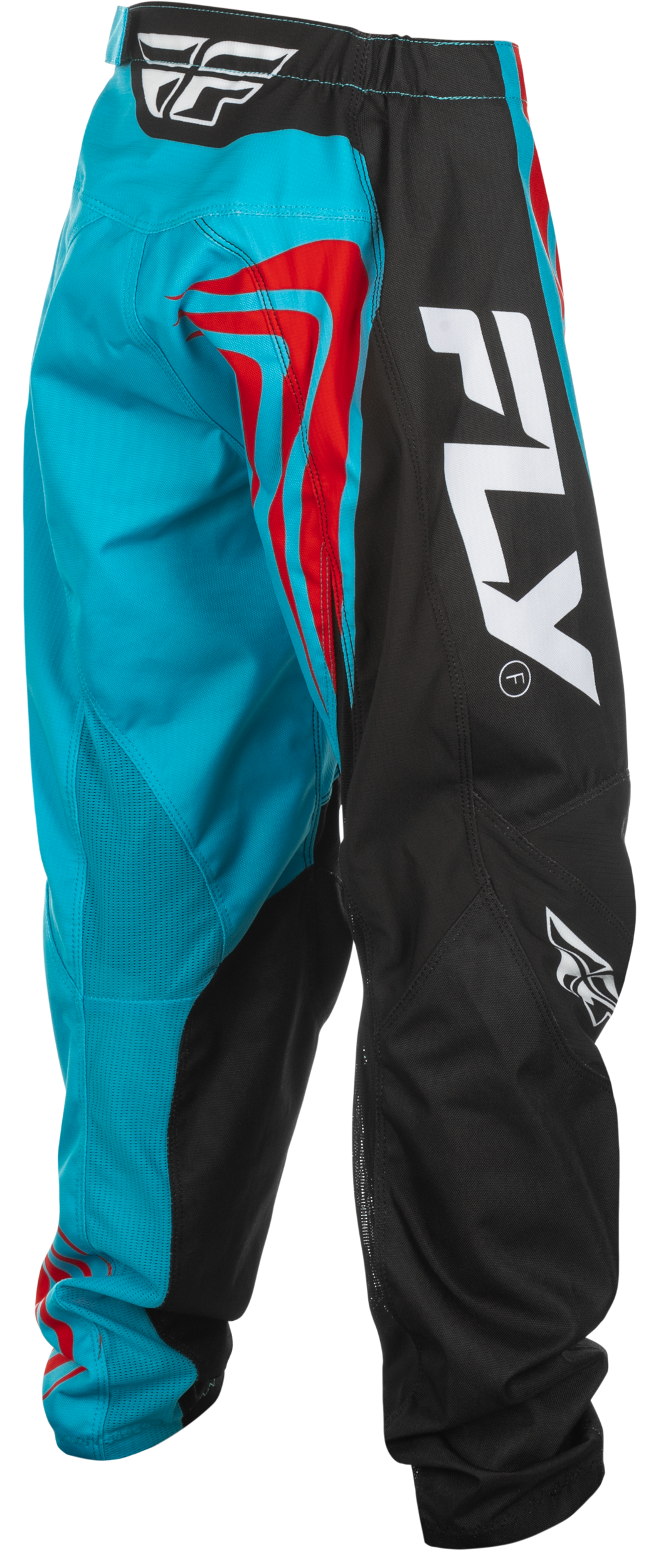 Fly MX25 Youth F-16 Pants Cyan - Black Red