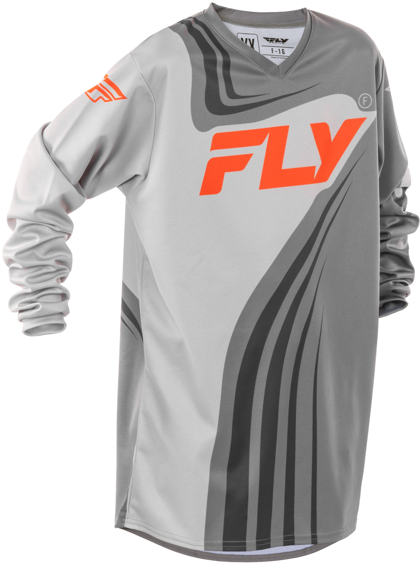 Fly MX25 Youth F-16 Jersey - Grey / Orange
