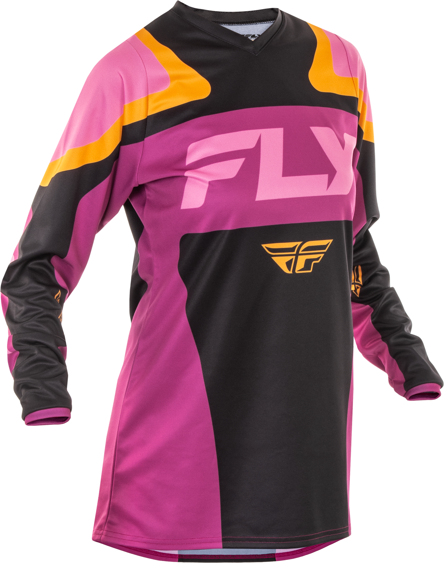 Fly MX25 Women's F-16 Jersey Mauve Yellow
