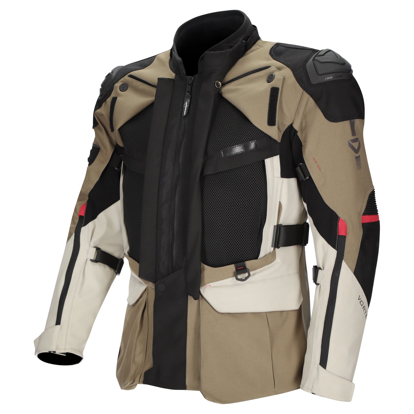 Dririder Vortex Adventure III Jacket - Khaki / Black