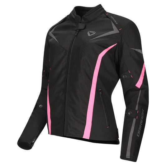 Dririder Origin 2 Ladies Jacket - Black / Pink