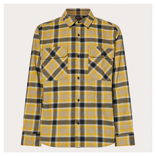 Oakley 90's Plaid Long Sleeve Shirt - Yellow
