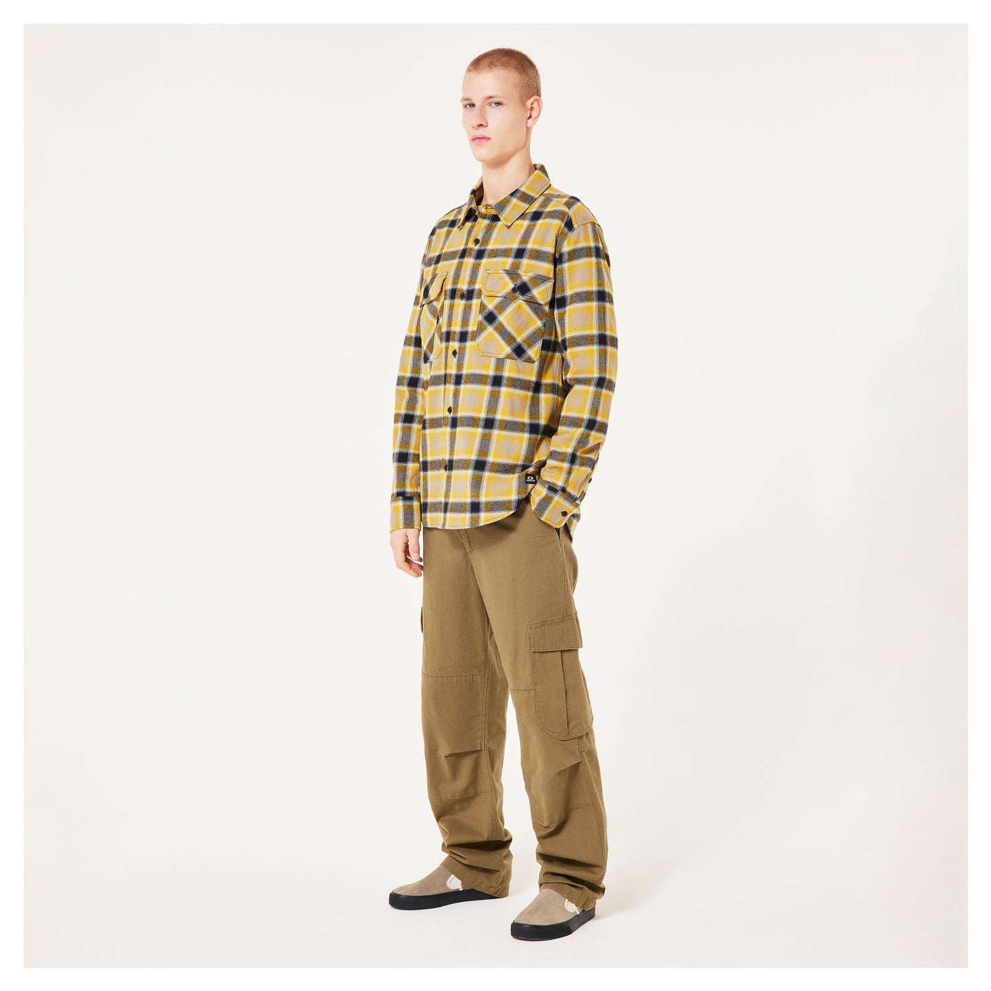 Oakley 90's Plaid Long Sleeve Shirt - Yellow