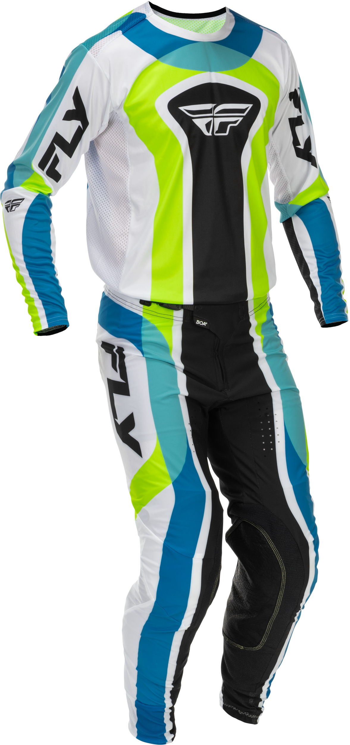 Fly MX26 Lite Limited Edition Jersey & Pants - Lime / Blue