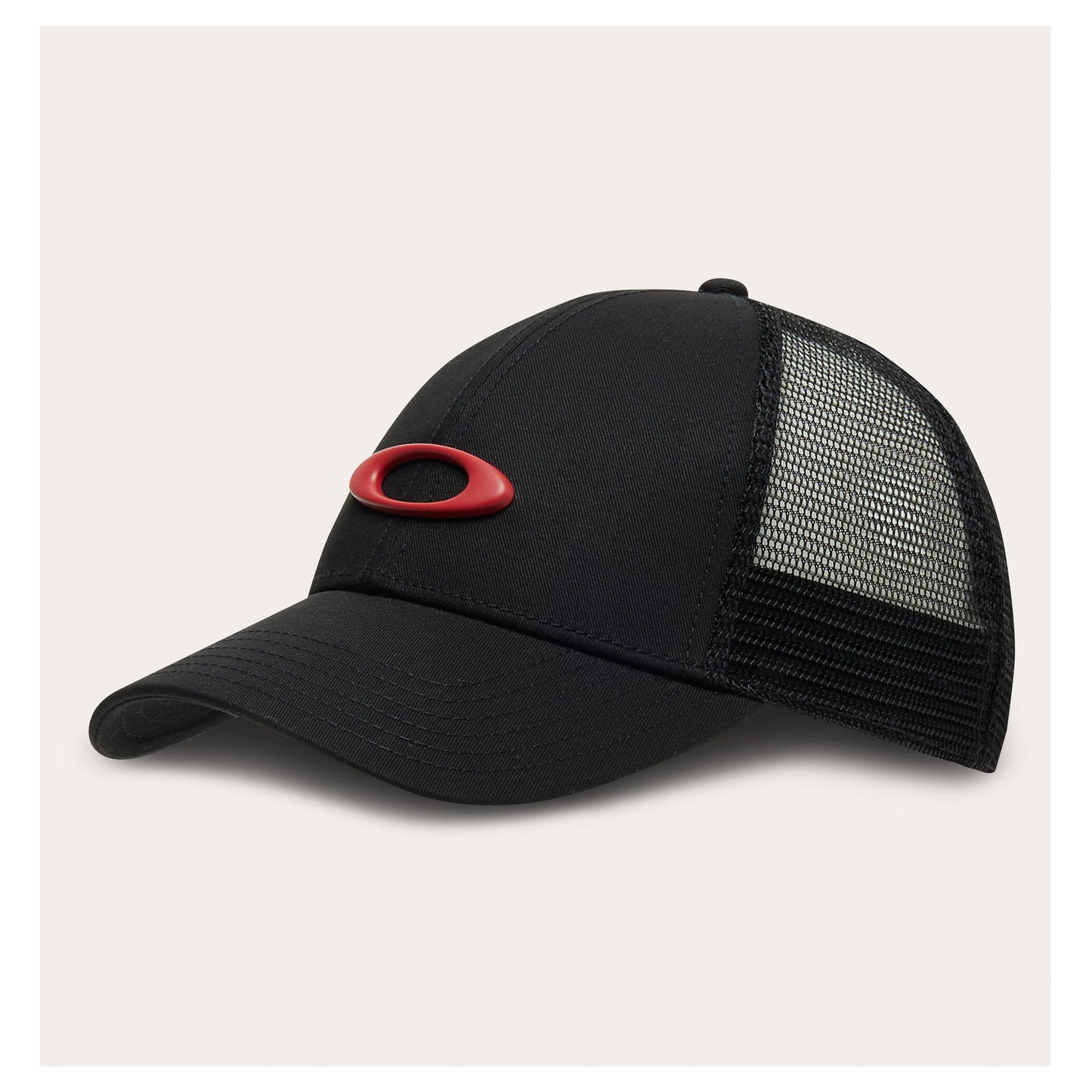 Oakley Ellipse Trucker Cap - Black / Red