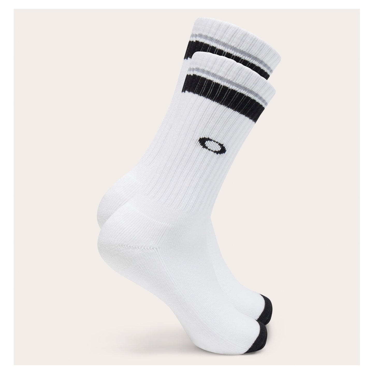 Oakley Essential Socks (3 Pack) - White / Black