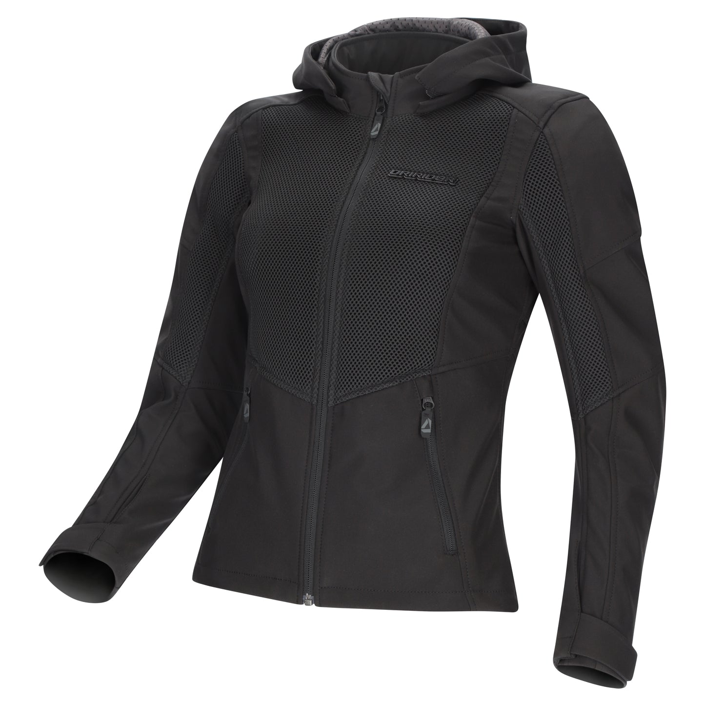 Dririder Women's BLVD II Air Soft Shell Hoody - Black
