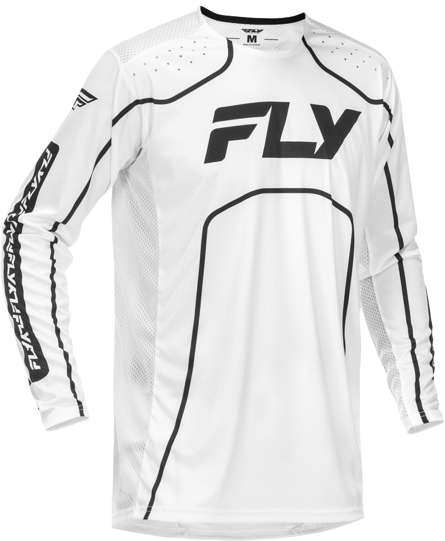 Fly Rayce MTB Jersey - White / Black