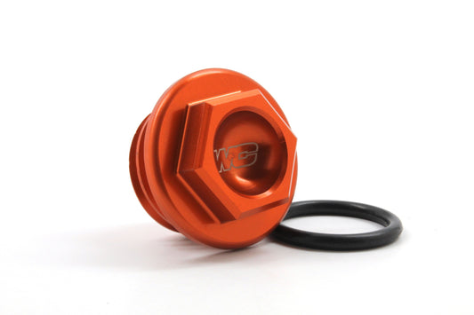 Works Connection Oil Fill Plug Orange