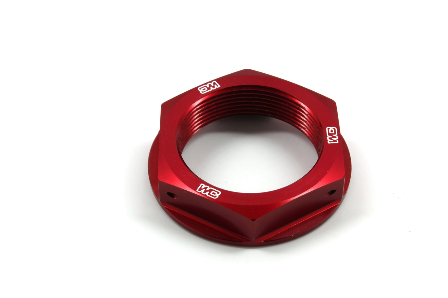 Works Connection Steering Stem Nut Red