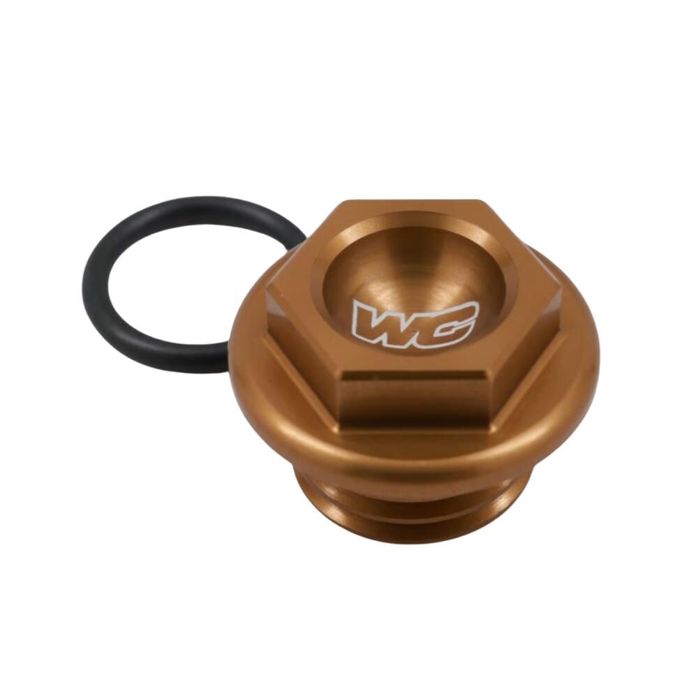 Works Connection Oil Fill Plug - Gold