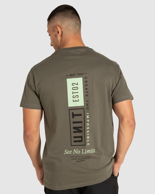 Unit Mens Tee Base Military