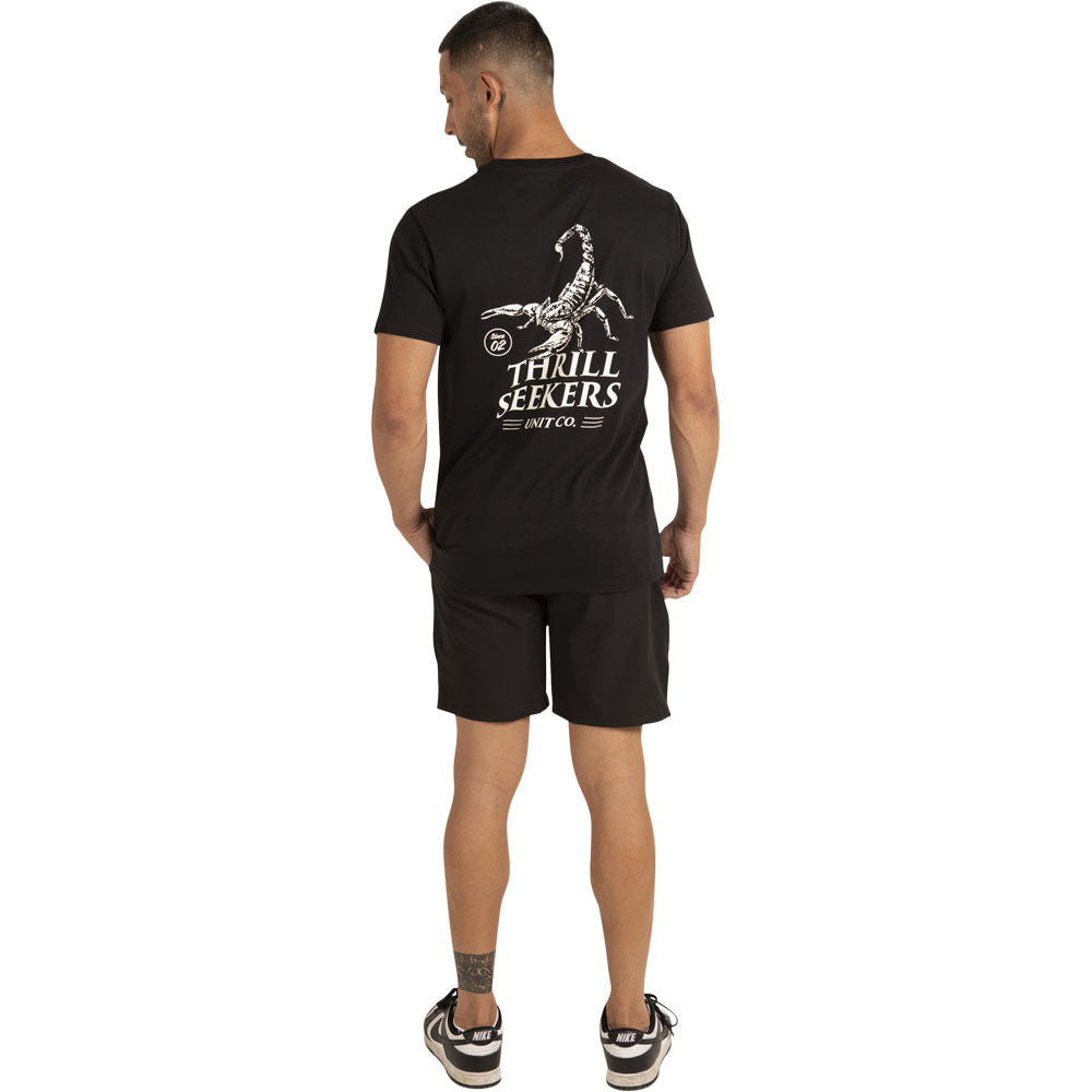 Unit Unisex Tee Scorpion Black