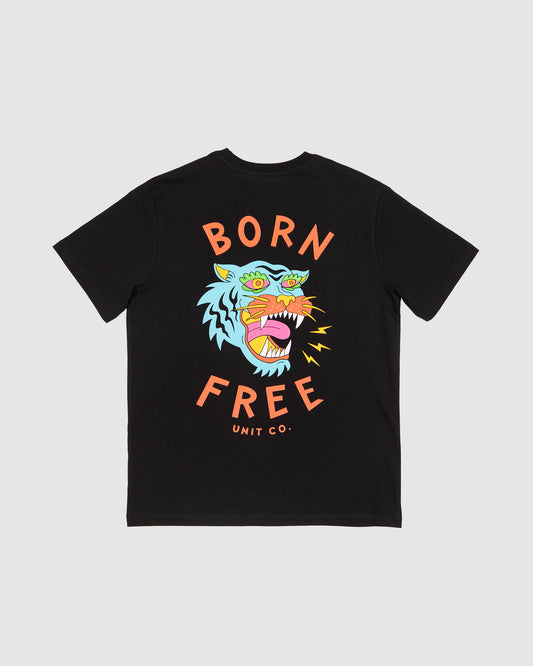 Unit Youth Tee Born Free - Black