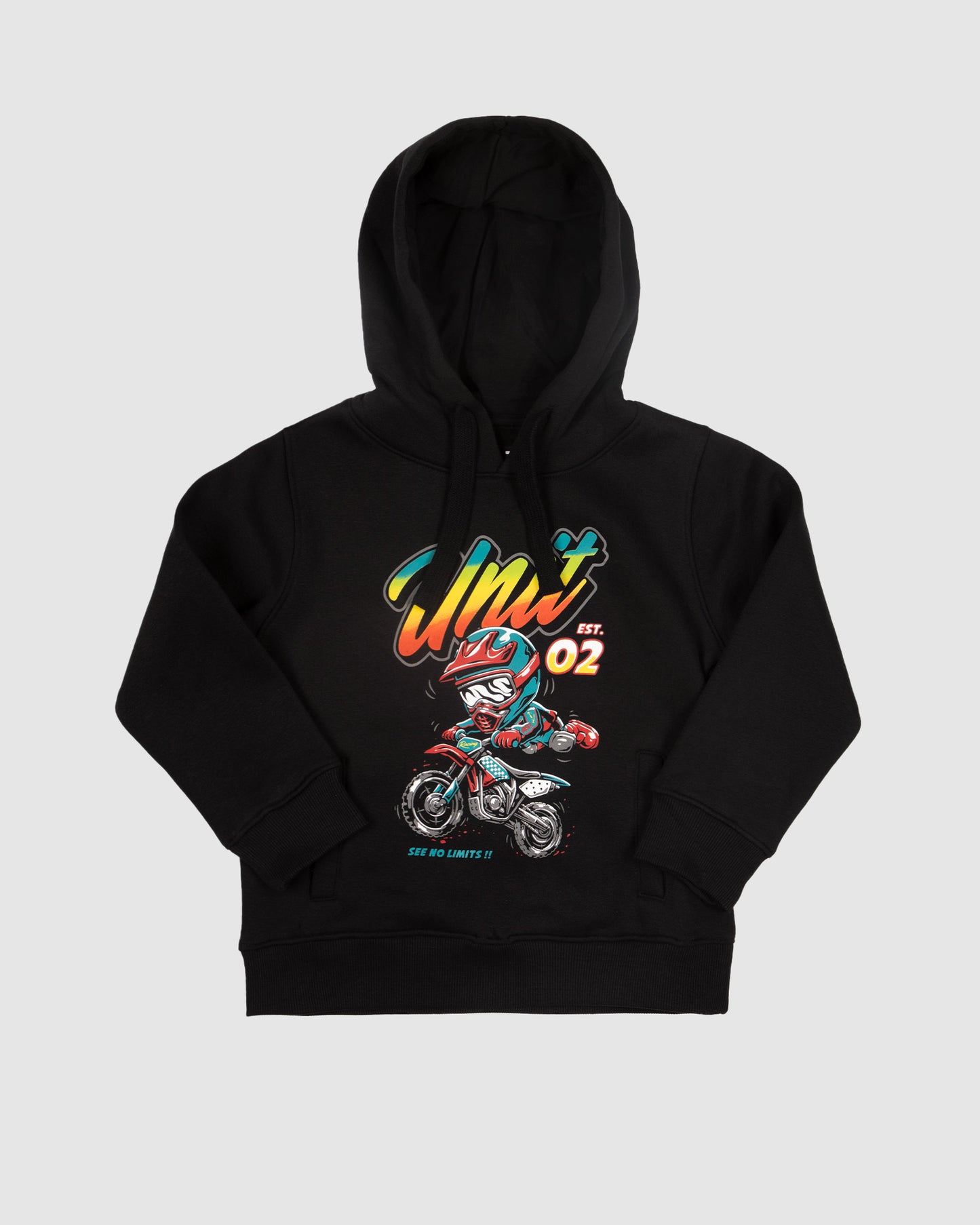 Unit Kids Hoodie Circuit - Black
