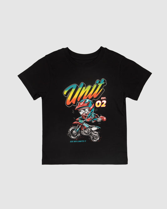 Unit Kids Tee Circuit - Black