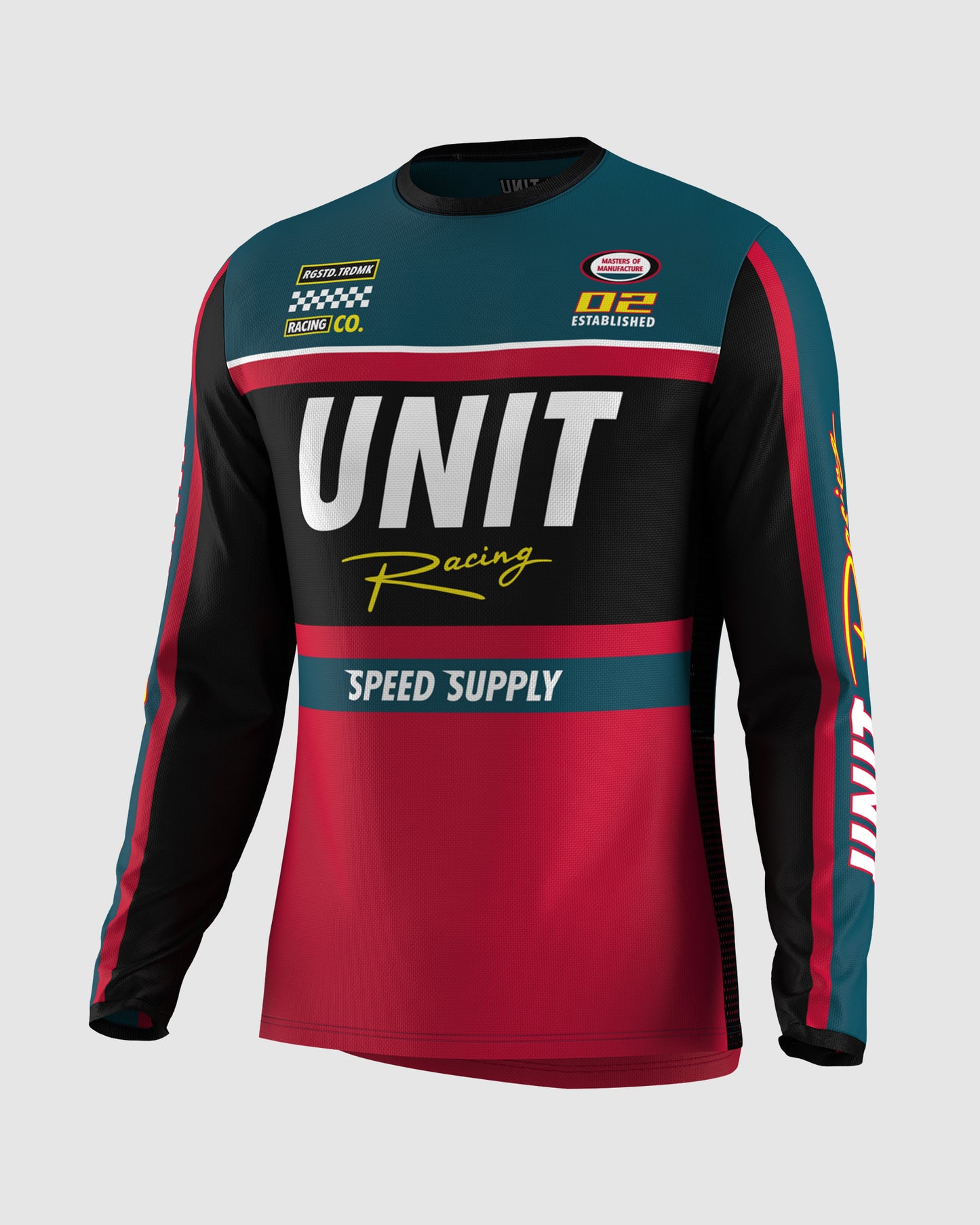 Unit MX25 Dash Jersey Dark Red