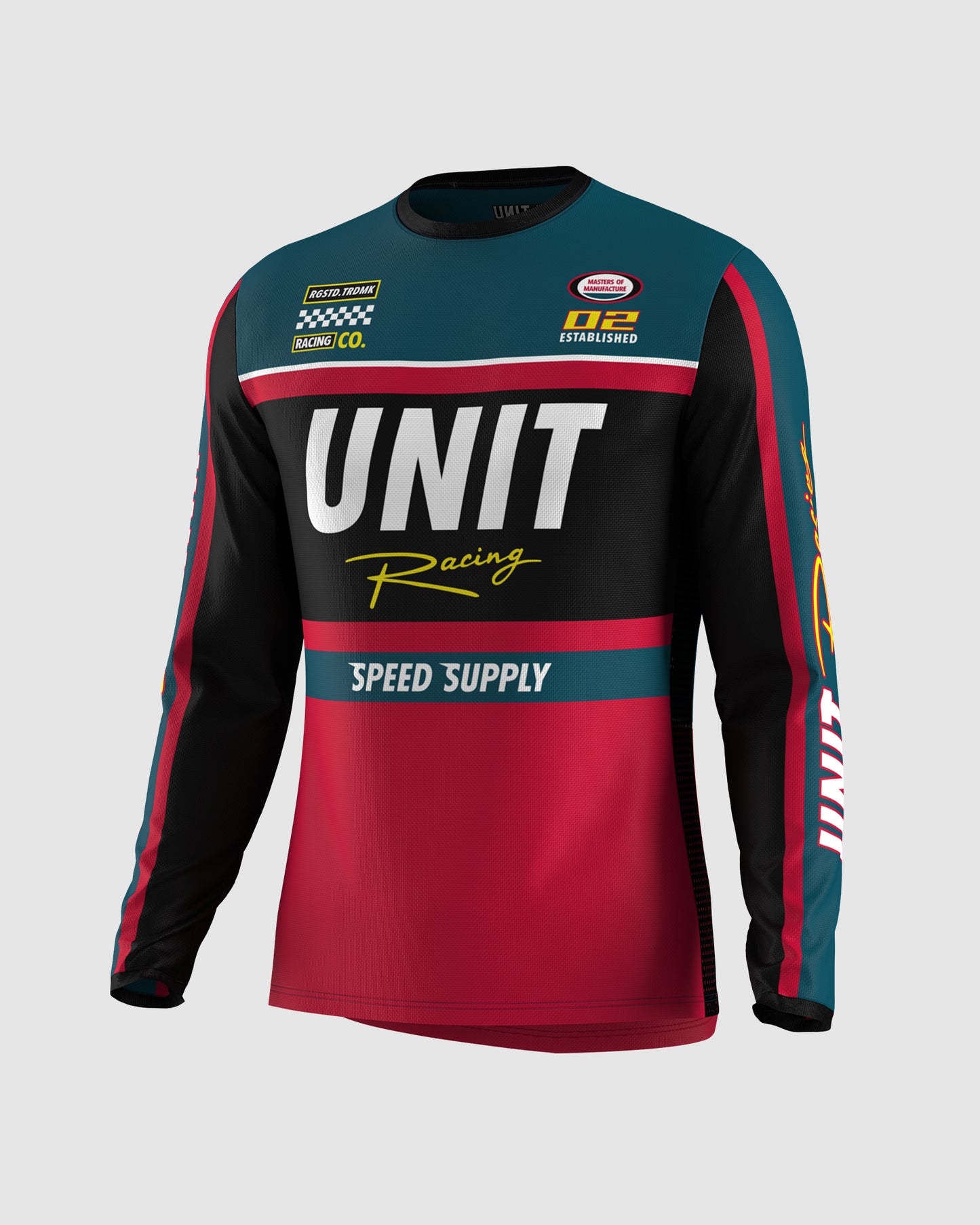 Unit MX25 Youth Dash Jersey Dark Red