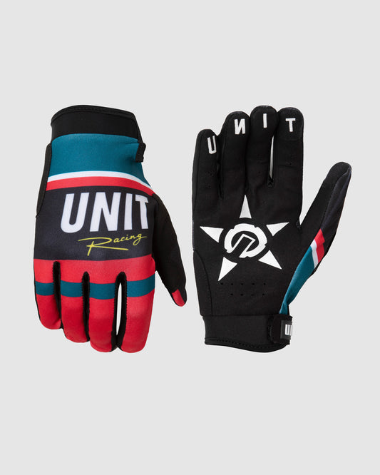 Unit MX25 Youth Dash Gloves - Dark Red