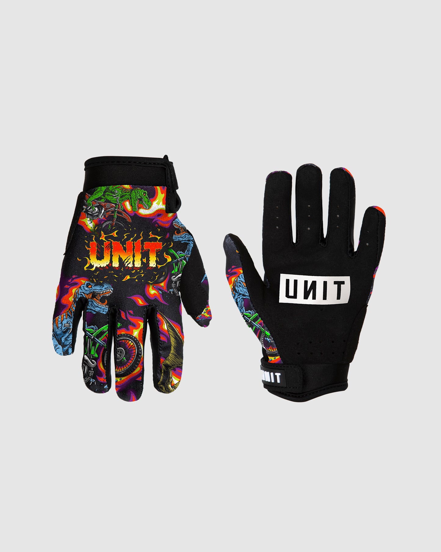 Unit MX26 Kids Flame Rex Gloves - Multi