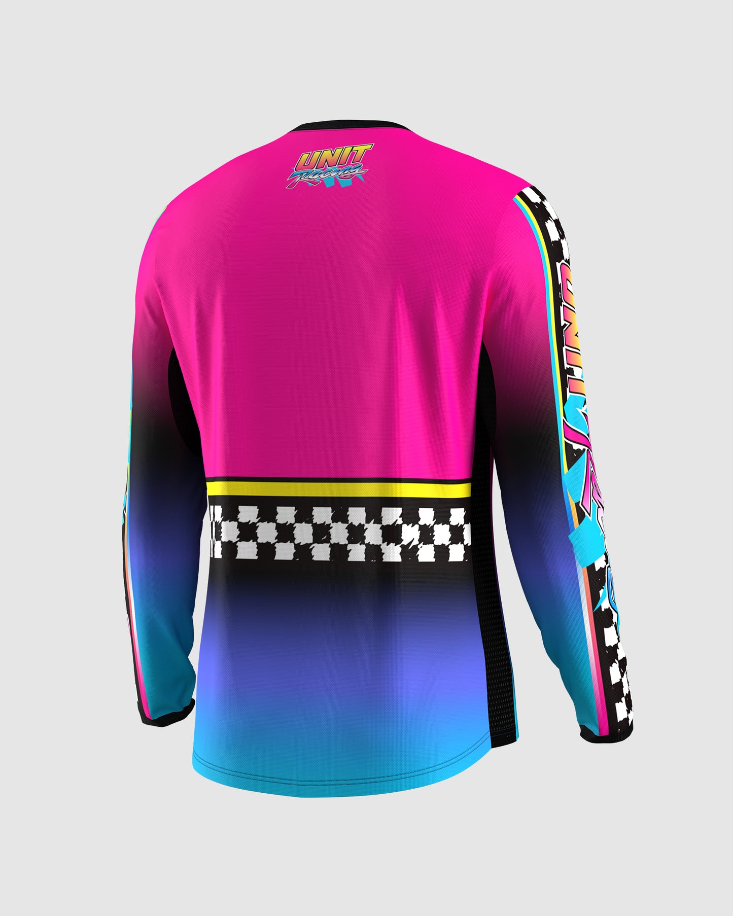Unit MX26 Youth Turbo Jersey - Pink / Blue