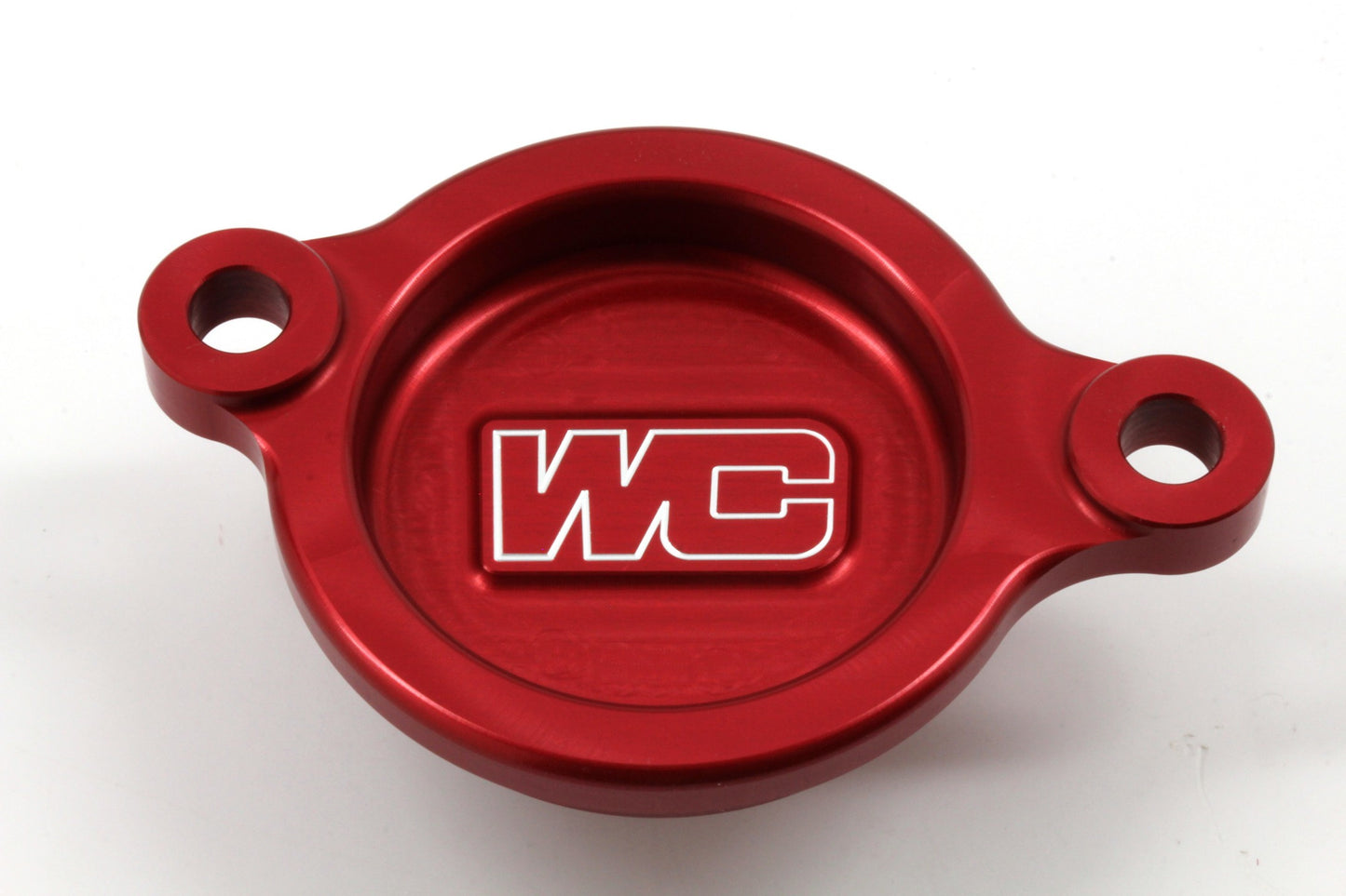 Works Connection Oil Filter Cover Red