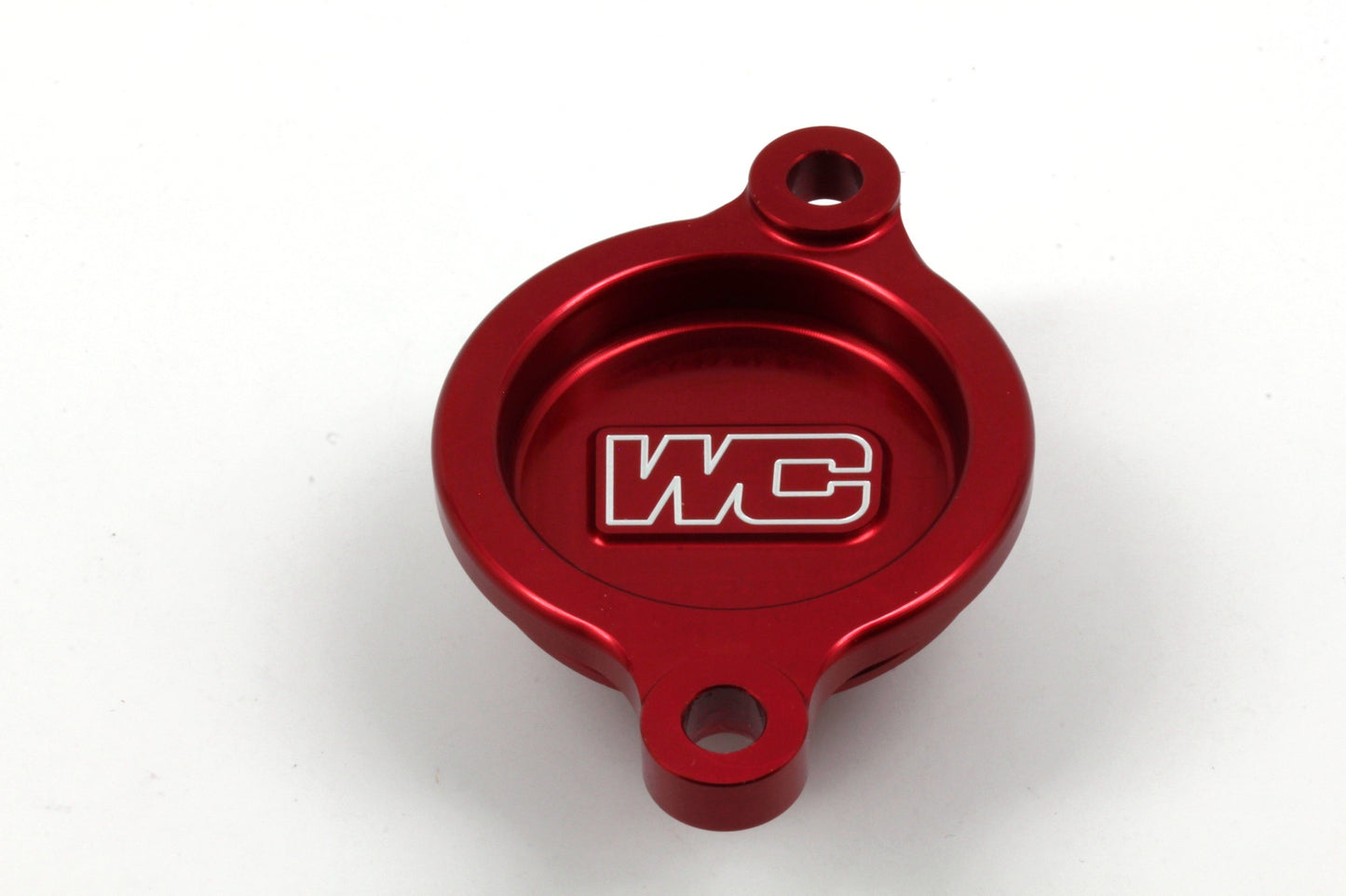 Works Connection Oil Filter Cover Red