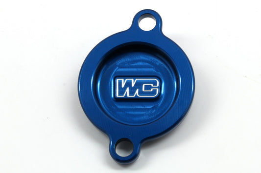 Works Connection Oil Filter Cover Blue