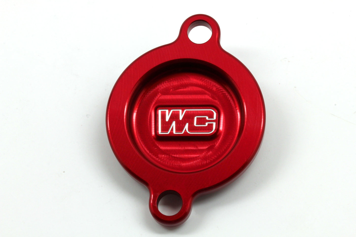 Works Connection Oil Filter Cover Red