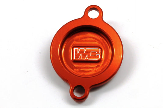 Works Connection Oil Filter Cover Orange