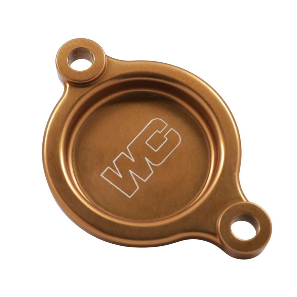 Works Connection Oil Filter Cover - Gold