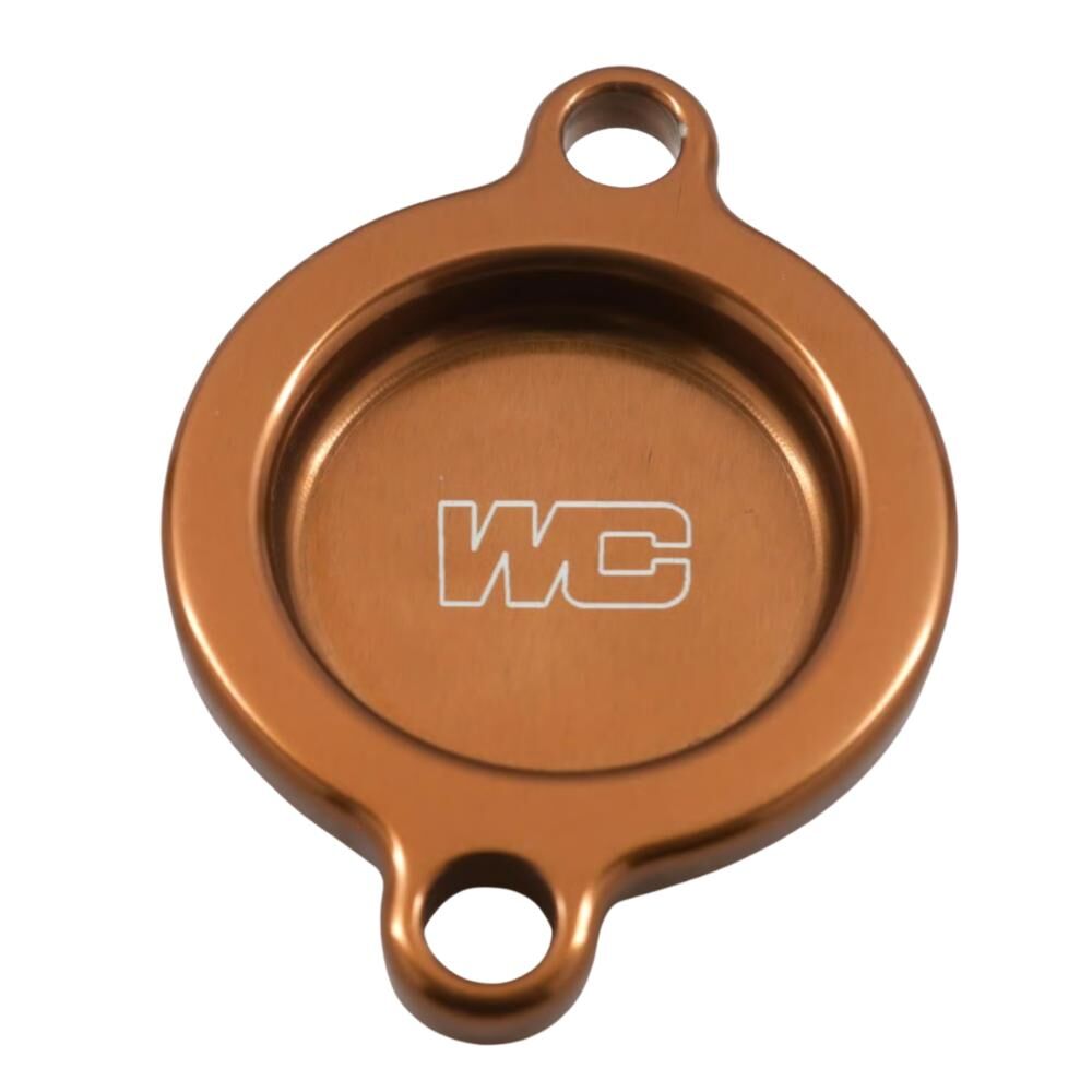 Works Connection Oil Filter Cover - Gold