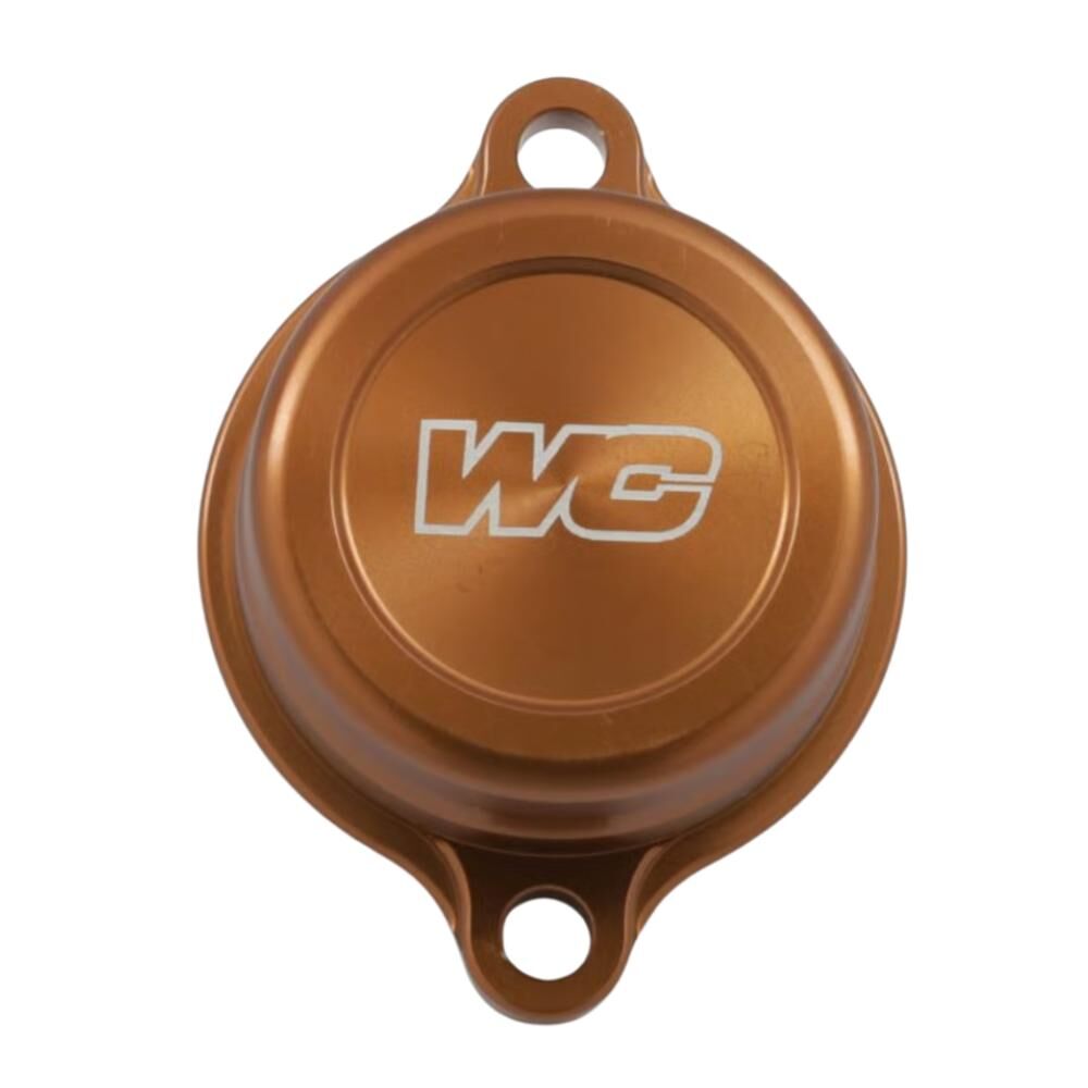 Works Connection Oil Filter Cover - Gold