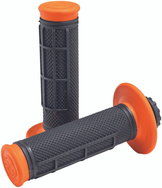 Protaper Pro Clamp-On 1/2 Waffle Grips - Orange / Black