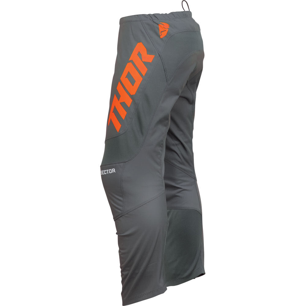 Thor MX25 Sector Checker Pants - Grey / Orange