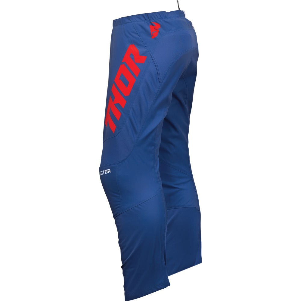 Thor MX25 Sector Checker Pants - Navy / Red