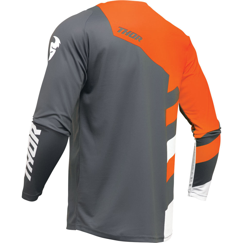 Thor MX25 Sector Checker Jersey  - Grey / Orange