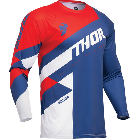 Thor MX25 Sector Checker Jersey - Navy / Red