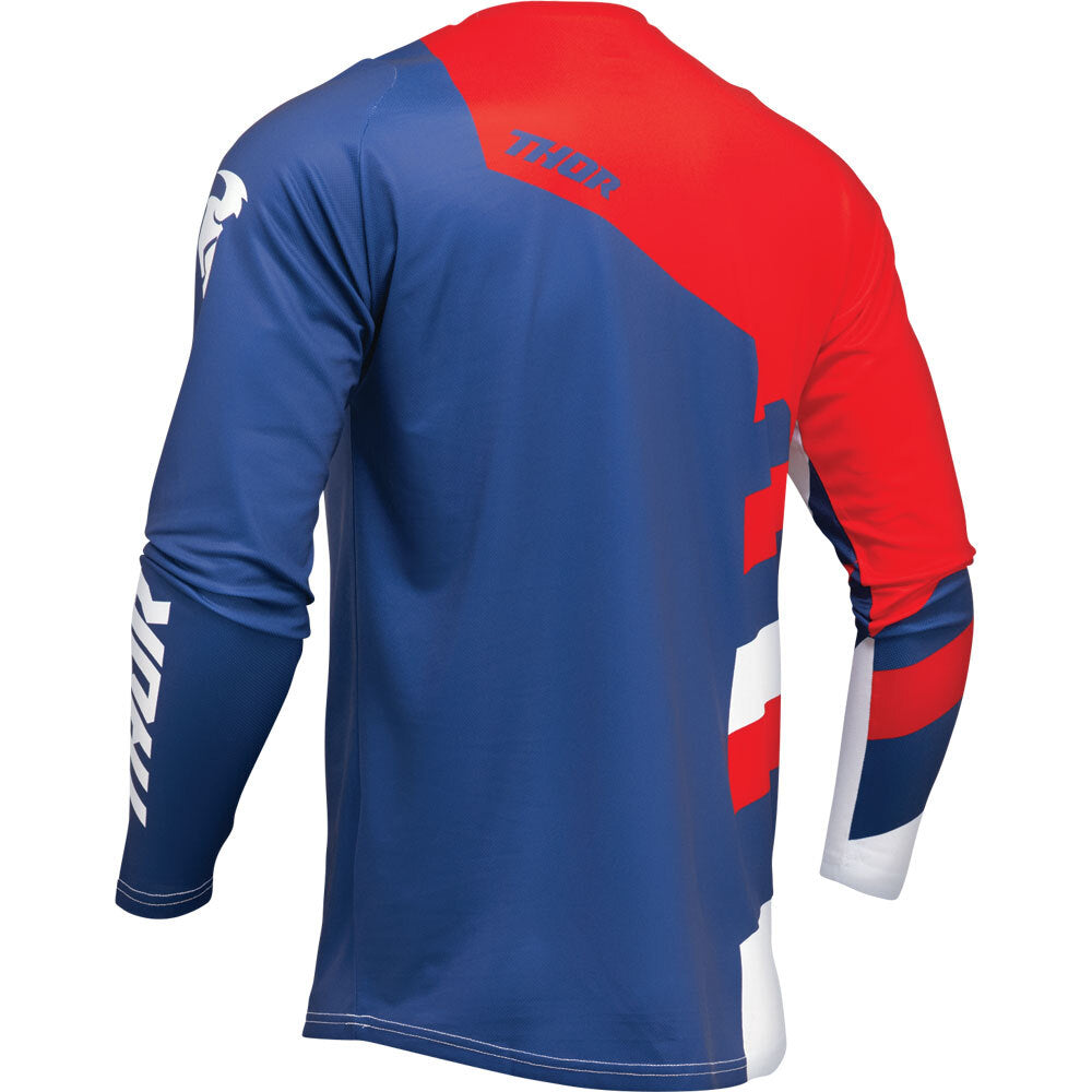 Thor MX25 Sector Checker Jersey - Navy / Red