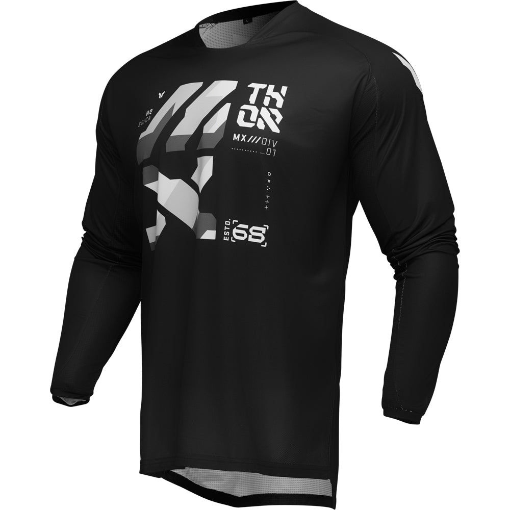 Thor MX25 Launchmode Brave Jersey - Black / Grey