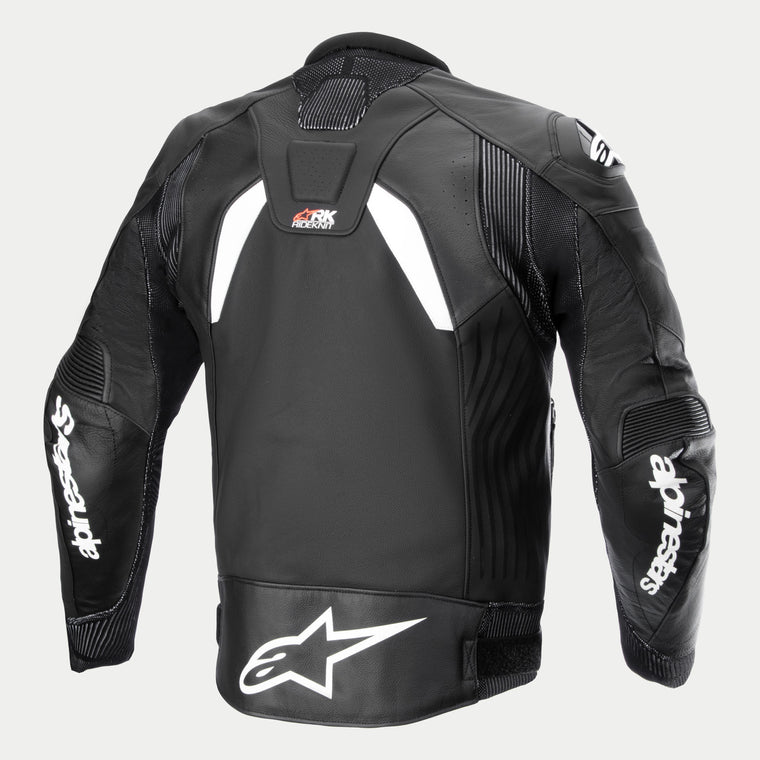 Alpinestars GP Plus R V4 Rideknit Leather Jacket Black White