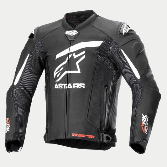 Alpinestars GP Plus R V4 Rideknit Leather Jacket - Black / White