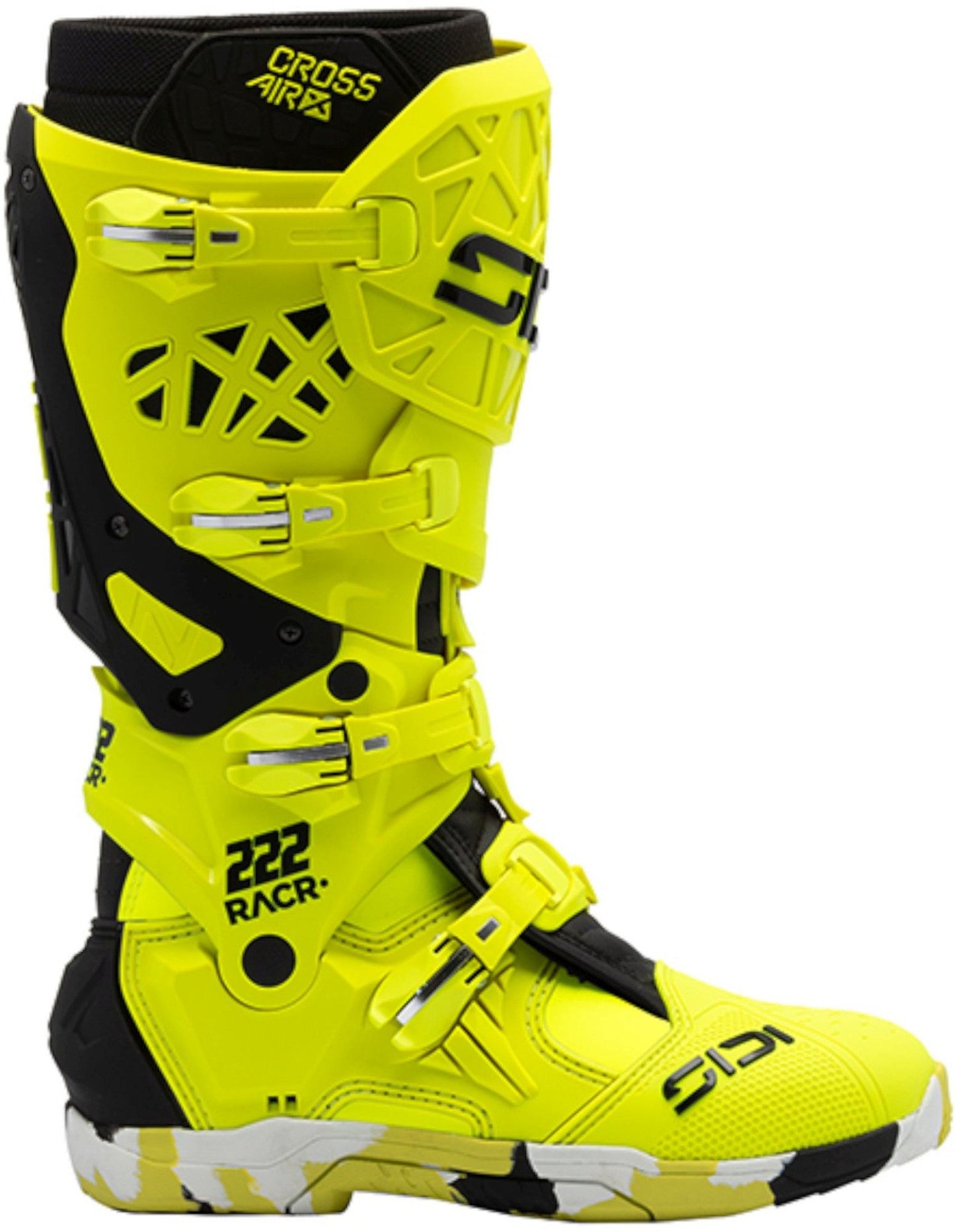 Sidi Crossair X Racr Boots - Hi-Vis / Black