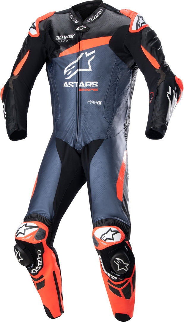 Alpinestars GP Plus V4 1-Piece Leather Race Suit - Black / Red / Blue